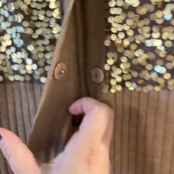 Sequin panel Cardigan - Picture 4 of 5